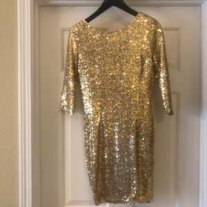 Lucca Gold Dress